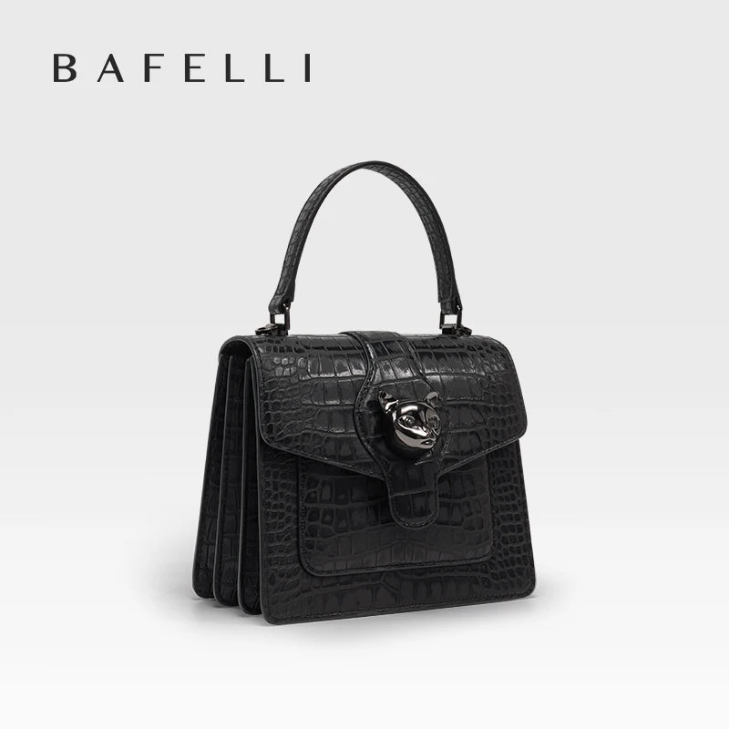 2025 NEW WOMEN'S HANDBAG BAFELLI GENUINE LEATHER BAGS FOR WOMEN LUXURY DESIGNER BRAND FEMALE CASUAL SHOULDER FASHION PURSE