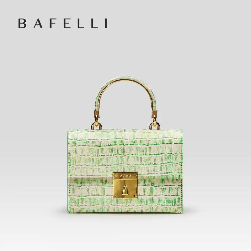 BAFELLI WOMEN'S BAG NEW FASHION LADY STYLE ELEGANT FEMALE HANDBAG K GOLD GENUINE LEATHER SHOULDER LUXURY BRAND PURSE 2025