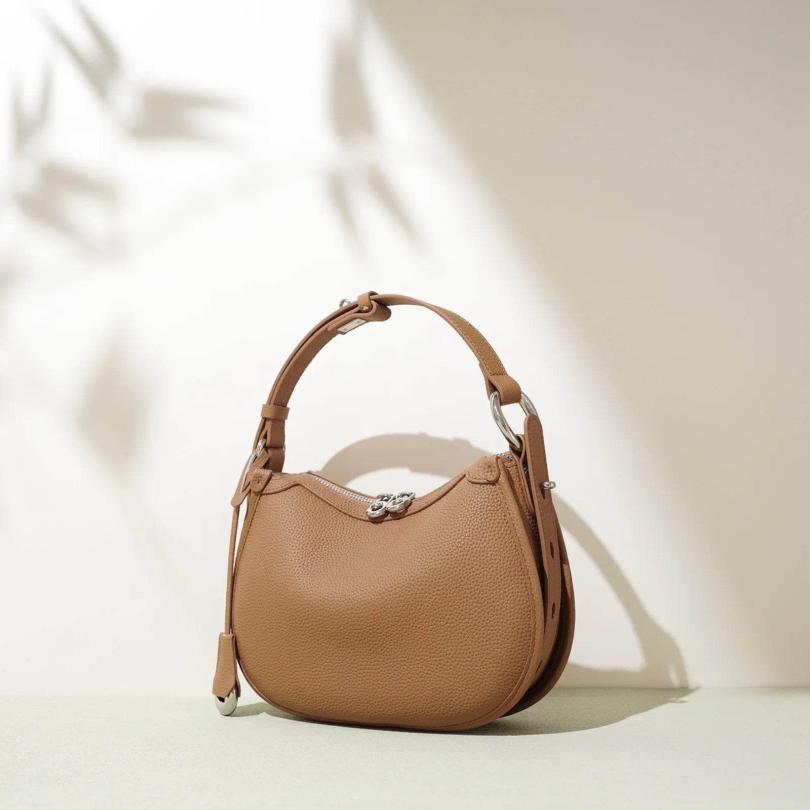 MENDY Genuine Leather Crossbody Bag Adjustable Strap Shoulder Hobo Purse for Work & Trave  2-way Bag Luxury Designer work Office