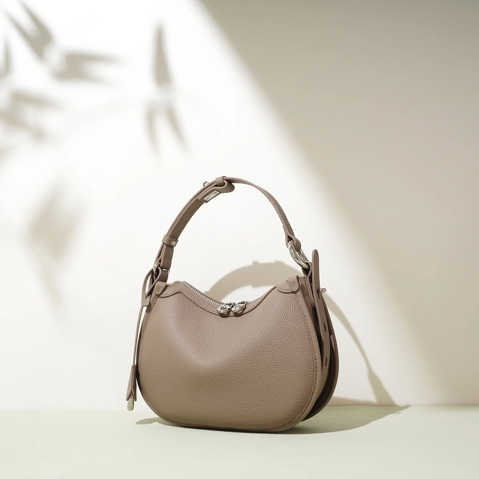 MENDY Genuine Leather Crossbody Bag Adjustable Strap Shoulder Hobo Purse for Work & Trave  2-way Bag Luxury Designer work Office