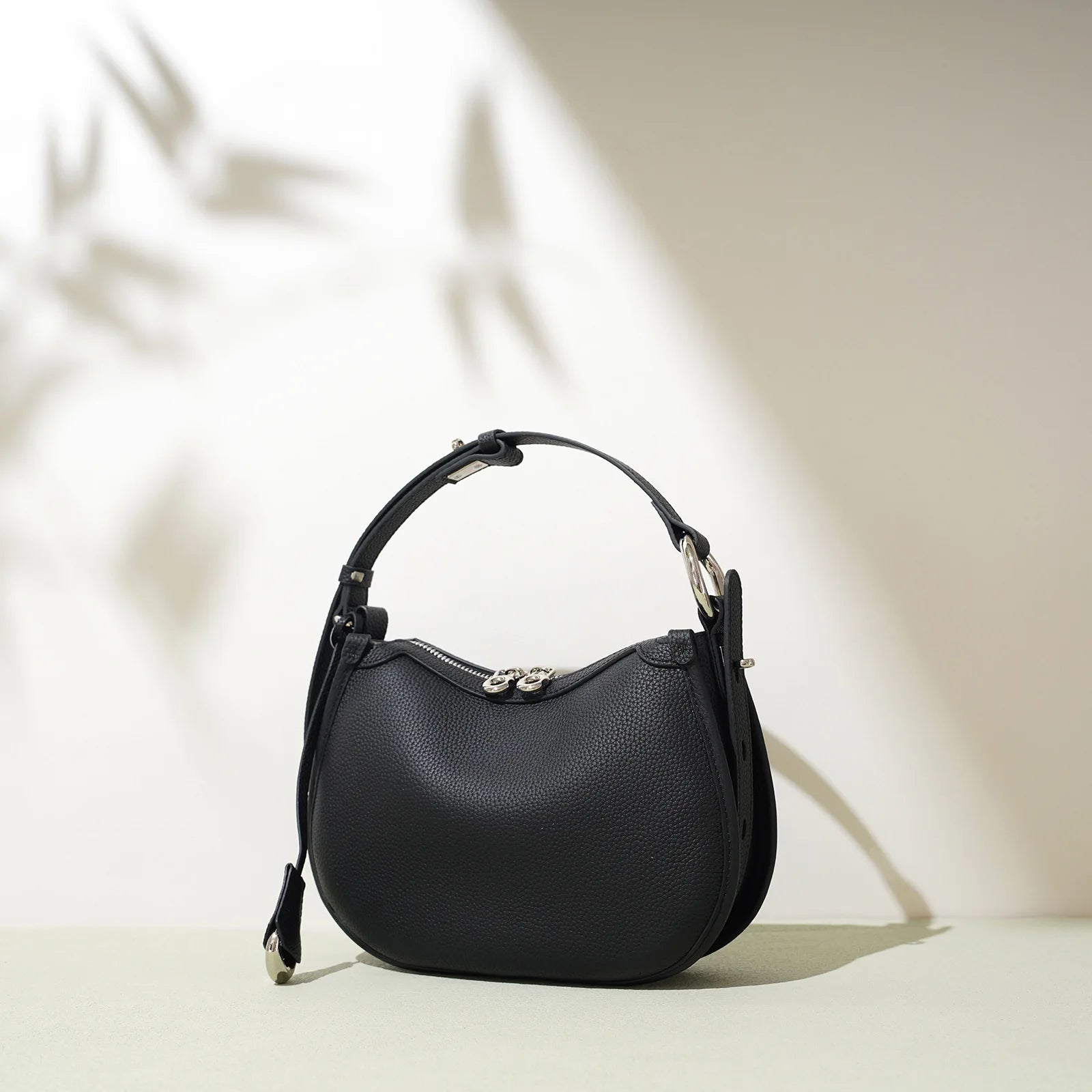 MENDY Genuine Leather Crossbody Bag Adjustable Strap Shoulder Hobo Purse for Work & Trave  2-way Bag Luxury Designer work Office