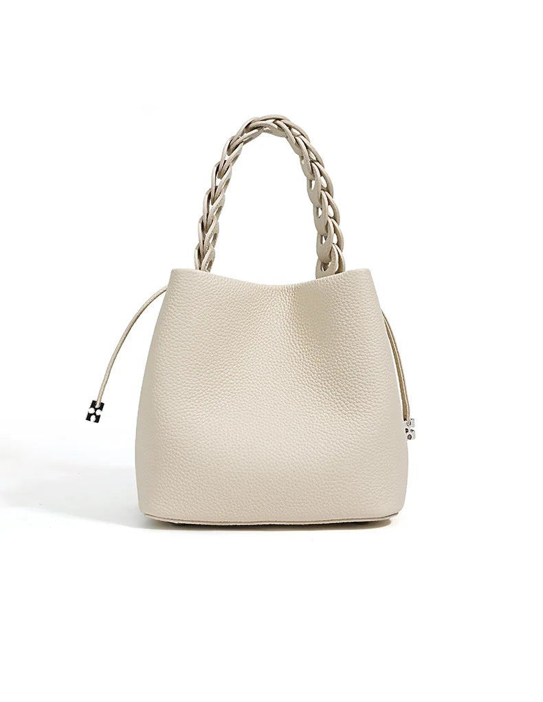 MENDY Handbag Women Mini Cross Bag Small Bucket Bags Handbag Luxury Designer Genuine Leather Crossbody Shoulder Bags Ladies New