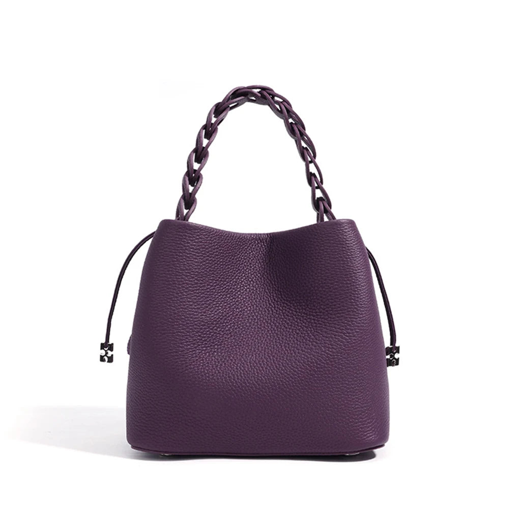 MENDY Handbag Women Mini Cross Bag Small Bucket Bags Handbag Luxury Designer Genuine Leather Crossbody Shoulder Bags Ladies New
