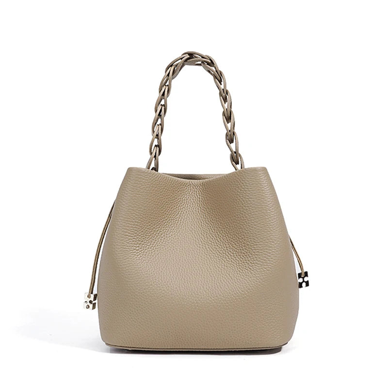 MENDY Handbag Women Mini Cross Bag Small Bucket Bags Handbag Luxury Designer Genuine Leather Crossbody Shoulder Bags Ladies New