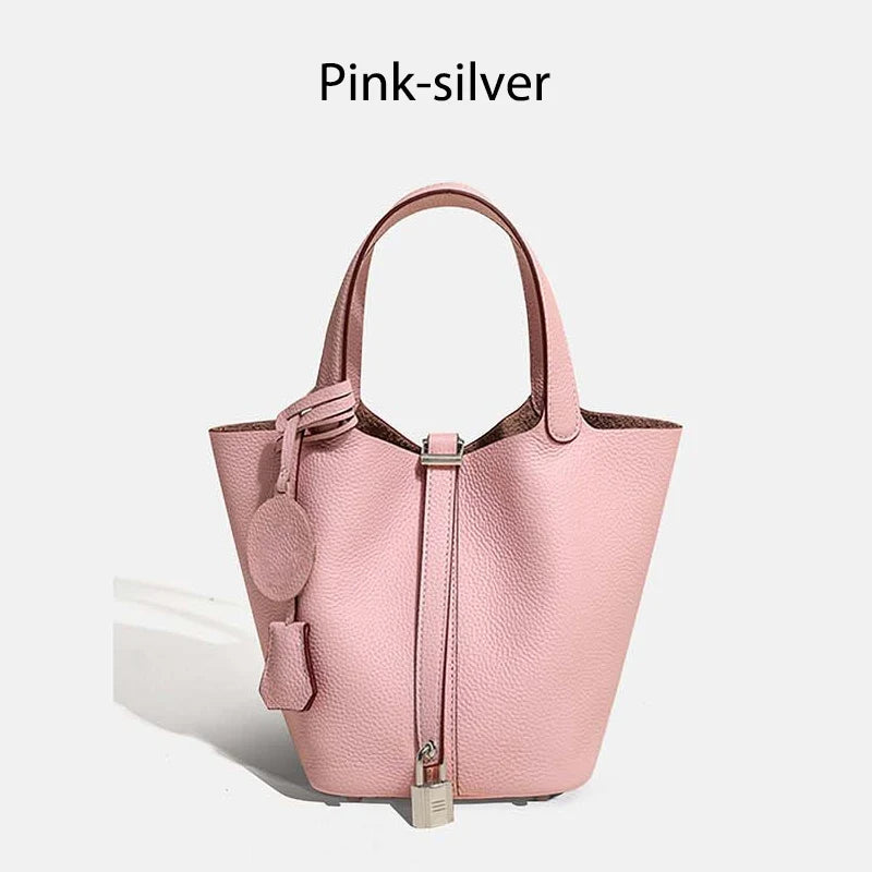 MENDY Luxury Soft Leather Bucket Bag Ladies Soft Leather Bucket Bag Designer Crossbody & Handbag for Women 2025 Small Hand bags